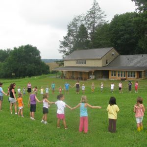 Children learning methods to support healthy working and natural lands at Coverdale Summer Camp. Photo by Derek Stoner.