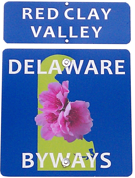 Red Clay Vally Scenic Byway RCVSB sign
